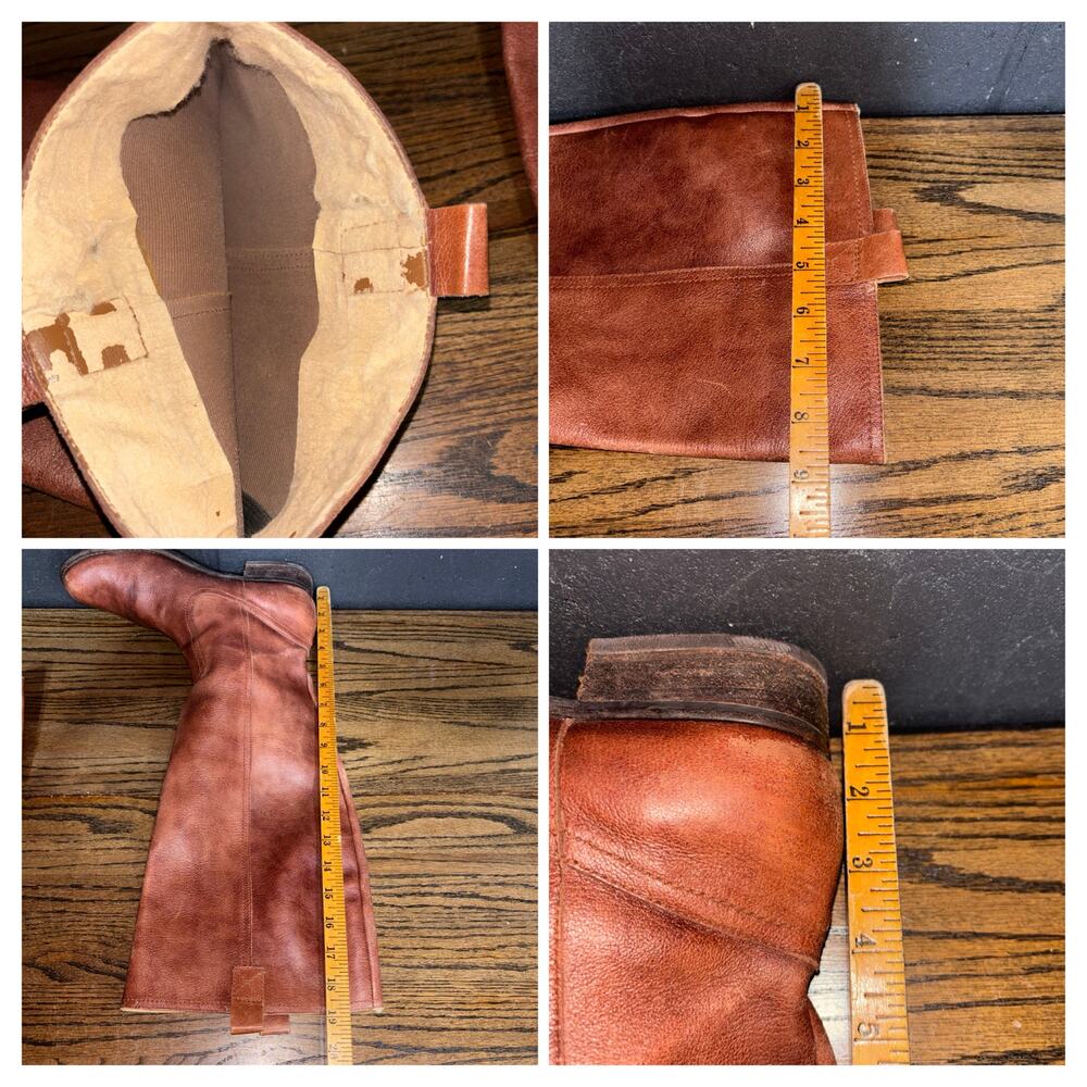 Vintage Lumiani Campus Style Boots Brown Leather Wide Calf Brazil Women’s 10 - Picture 8 of 8